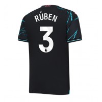 Camiseta Manchester City Ruben Dias #3 Tercera Equipación Replica 2023-24 mangas cortas